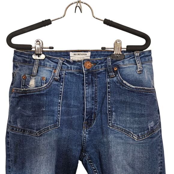 One By One Teaspoon Distressed Skinny Jeans - Picture 6 of 10